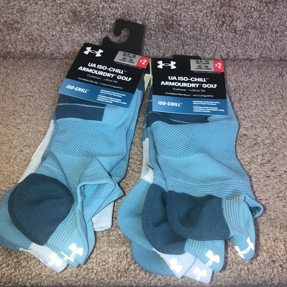 New Under Armour Adult Iso-Chill ArmourDry Golf No show socks 4 pairs - Picture 5 of 5